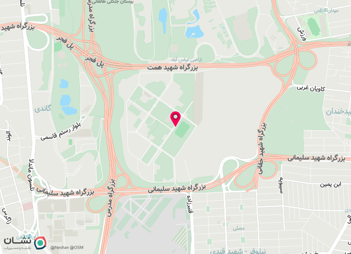نقشه مصلای امام خمینی (ره)